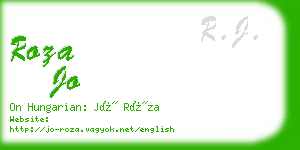 roza jo business card